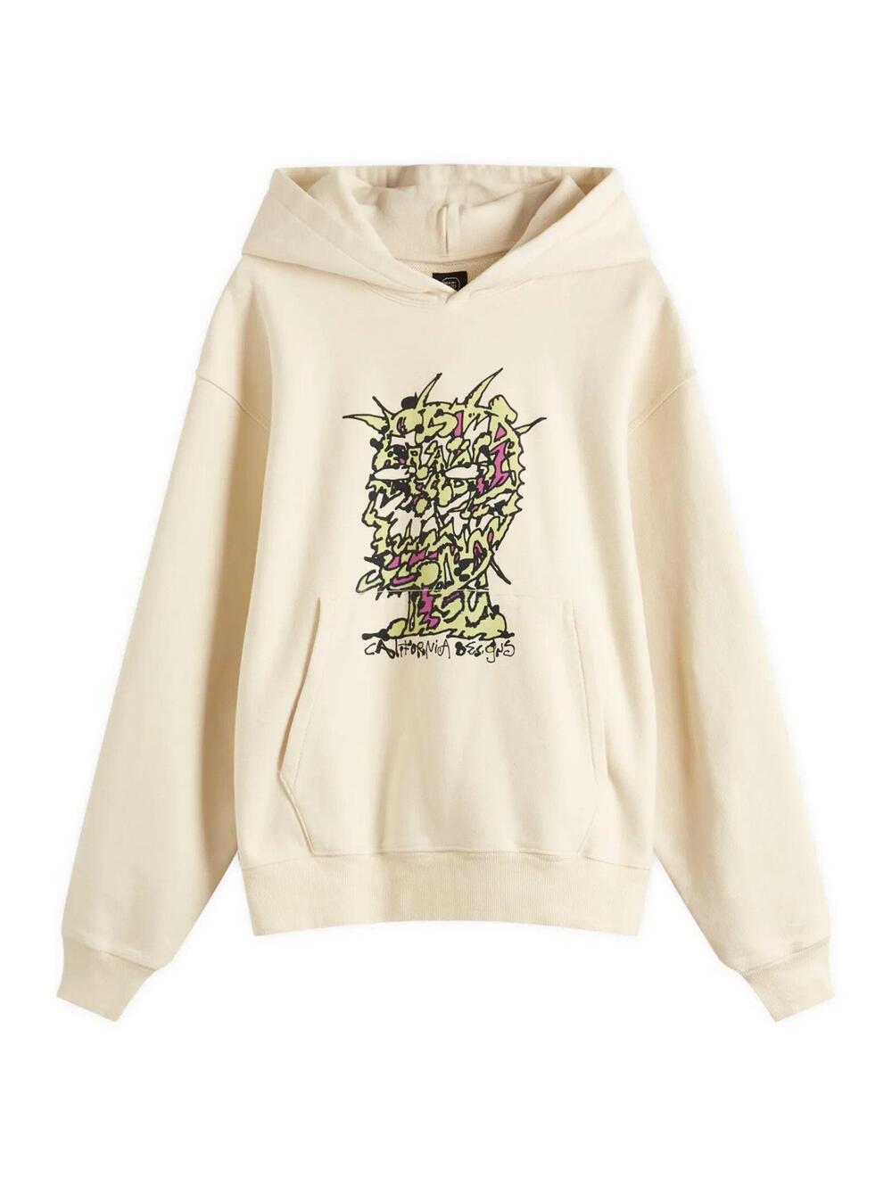 Brain Dead Scrambled Head Hoodie Natural
